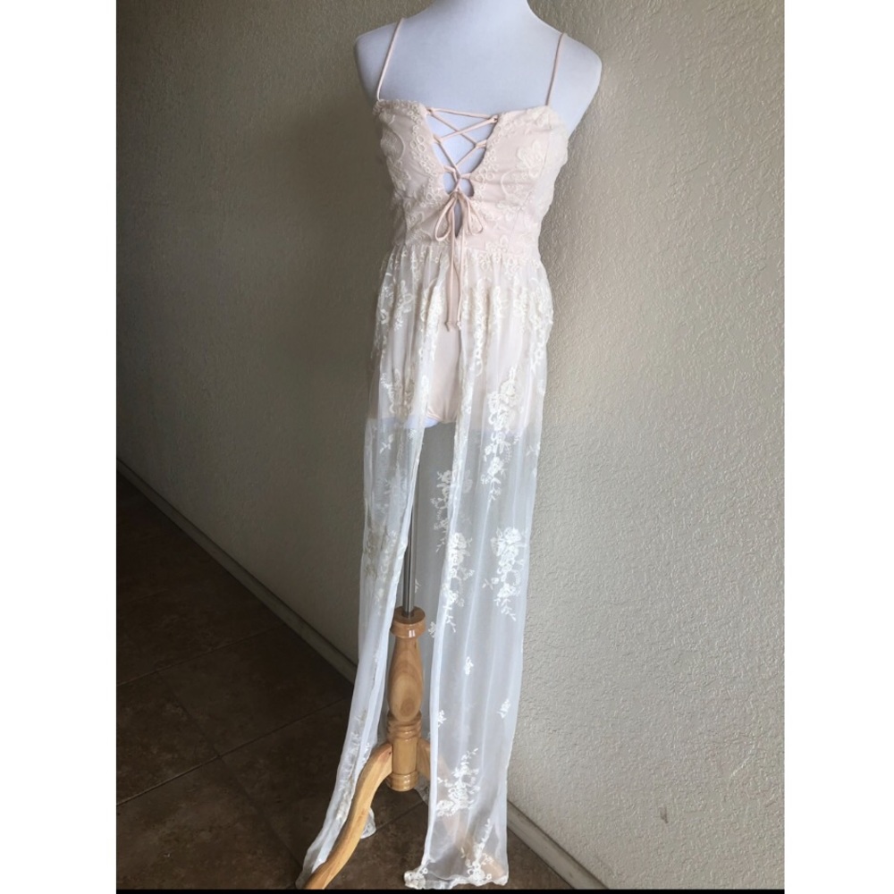 Romantic Potion & Lace Romper